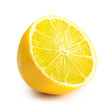 © Valentina R. - Lemon slice isolated on white background.