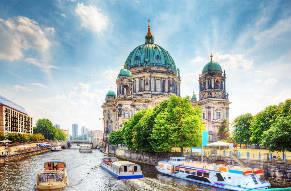 Berlin Cathedral. Berliner Dom. Berlin, Germany - obrazy, fototapety, plakaty 