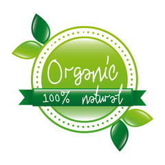 Wall Mural - organic label