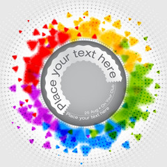 Fototapete - Abstract rounded bubbles background