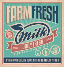 Retro Farm Fresh Milk Concept