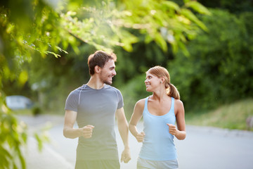 Canvas Print - Sporty couple