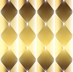 Aufkleber - Abstract shining golden rectangles - gold vector background