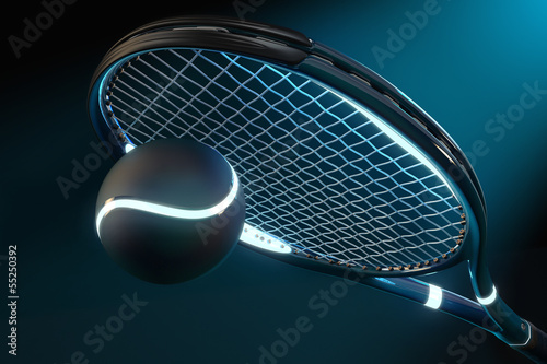 Naklejka - mata magnetyczna na lodówkę Tennis Racket