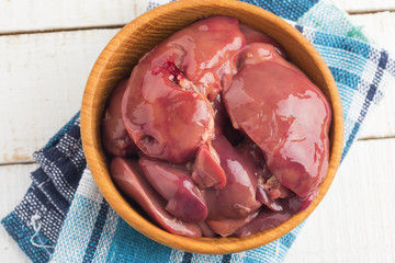 Raw chicken liver