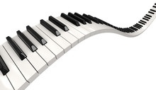 Piano Keys (clipping Path Included)