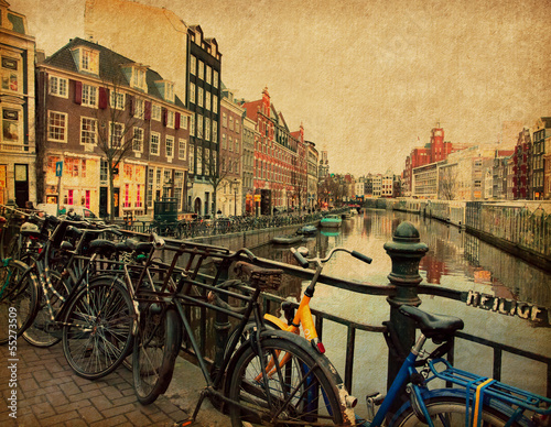 amsterdam-holandia-zdjecie-w-stylu-retro-tekstury-papieru
