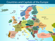 Countries And Capitals Of Europe