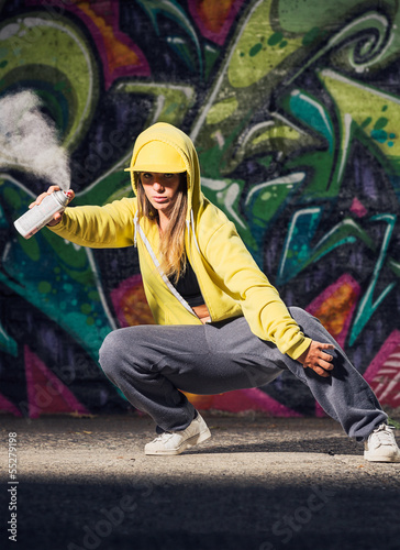Tapeta ścienna na wymiar Graffiti Artist