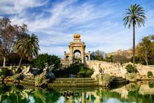 Magnificent Fountain In Parc De La Ciutadella, Barcelona