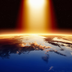 Wall Mural - bright light from above