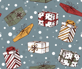 Wall Mural - Chritmas pattern