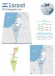 Israel maps with markers