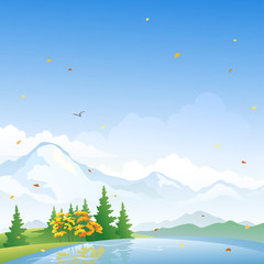 Fototapete - Autumn scenery