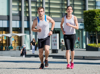 Sticker - Jogging together