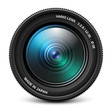 © RealVector - Camera lens isolated over white, vector illustration