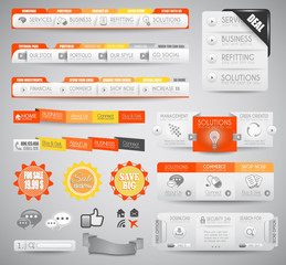 Aufkleber - Quality clean web elements for blog and sites.