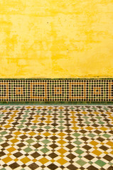 Sticker - moroccan vintage tile background