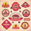© selenamay - Set of vector vintage various bakery labels