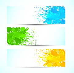Aufkleber - Set of grunge banners