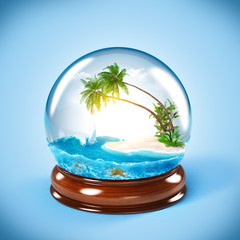 Sticker - glass globe