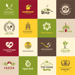 Set of icons for food and drink