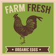 Retro Farm Fresh Organic Eggs