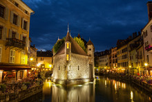 Palais De L'isle By Night In Annecy - France