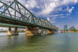 Fototapeta Most - Danube Bridge near Rivergate, Vienna