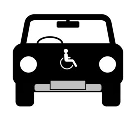 Canvas Print - Voiture pour handicapée