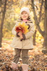 Poster - Child in autumn park