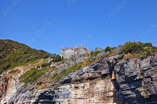 Fotografie, Obraz Doria castle (1161) in Portovenere (UNESCO cite), Italy