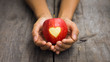 © kbuntu - Red Apple with engraved heart