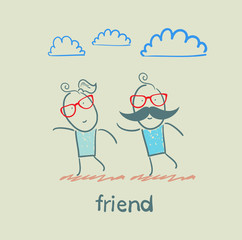 Wall Mural - friend