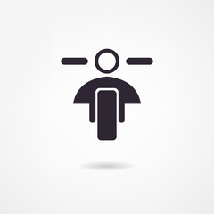 Fototapete - motorcycle icon