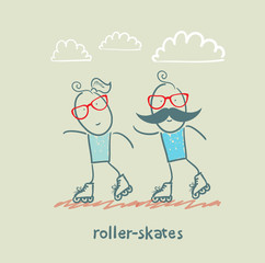 Wall Mural - roller-skates