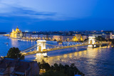 Fototapeta  - The Chain Bridge in Budapest,Hungary