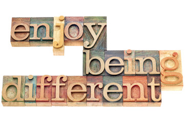 Poster - enjoy being different