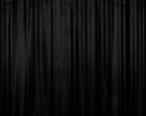 Poster - black drapes