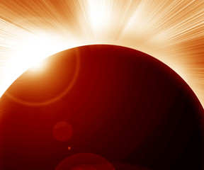 Wall Mural - solar eclipse