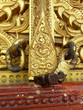 Ancient window wood in thai temple