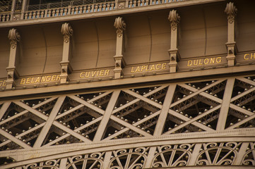 Wall Mural - a particular of Tour Eiffel in Paris