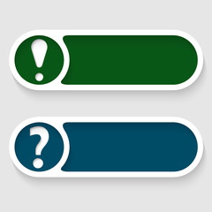 Poster - vector abstract button amd marks