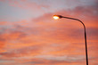 Electric Street lamp at dawn