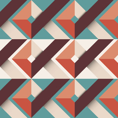 Canvas Print - Abstract background with geometric shapes