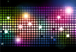 © Wiktoria Matynia - Cool disco background with colorful lights