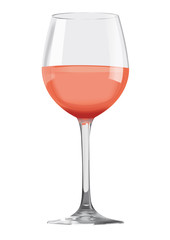 Poster - Verre de vin rosé