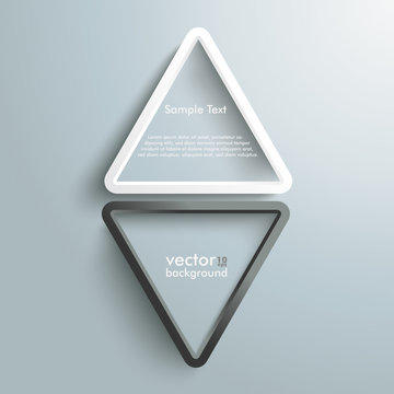 White And Black Triangles Elevator Infographic