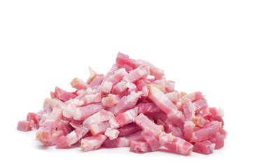 Wall Mural - raw chopped bacon