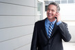 portrait of a businessman on the phone